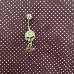 Harley Davidson belly button ring